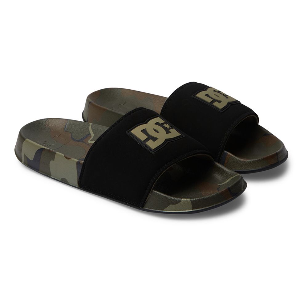 SANDALIAS DC SHOES SLIDE SE WHITE/BLACK/CAMO | Mechanic