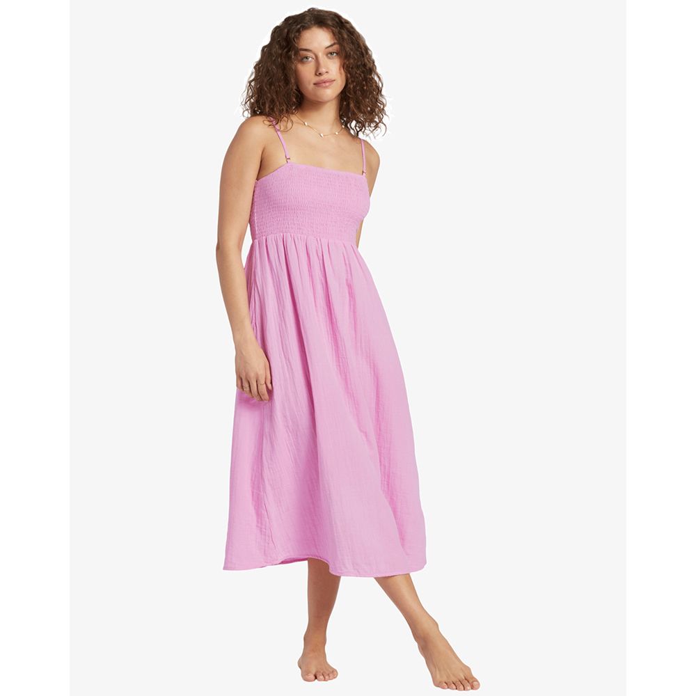VESTIDO BILLABONG OFF THE COAST LUSH LILAC | Mechanic