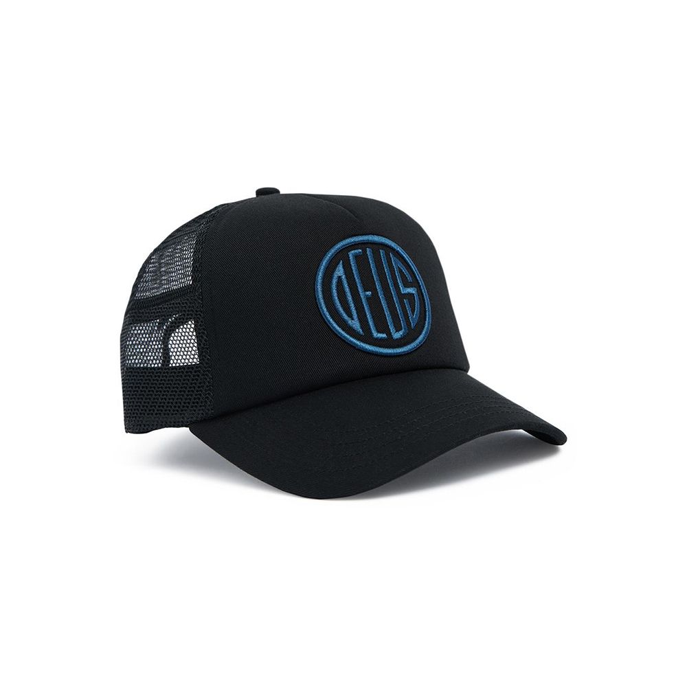 GORRA DEUS EX-MACHINA PILL LOGO TRUCKER BLACK | Mechanic