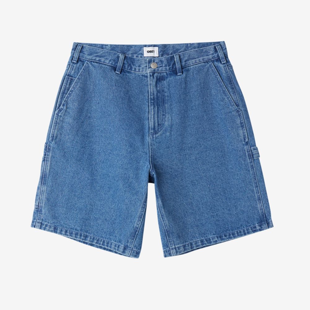PANTALON CORTO OBEY BIGWIG DENIM CARPENTER LIGHT INDIGO | Mechanic