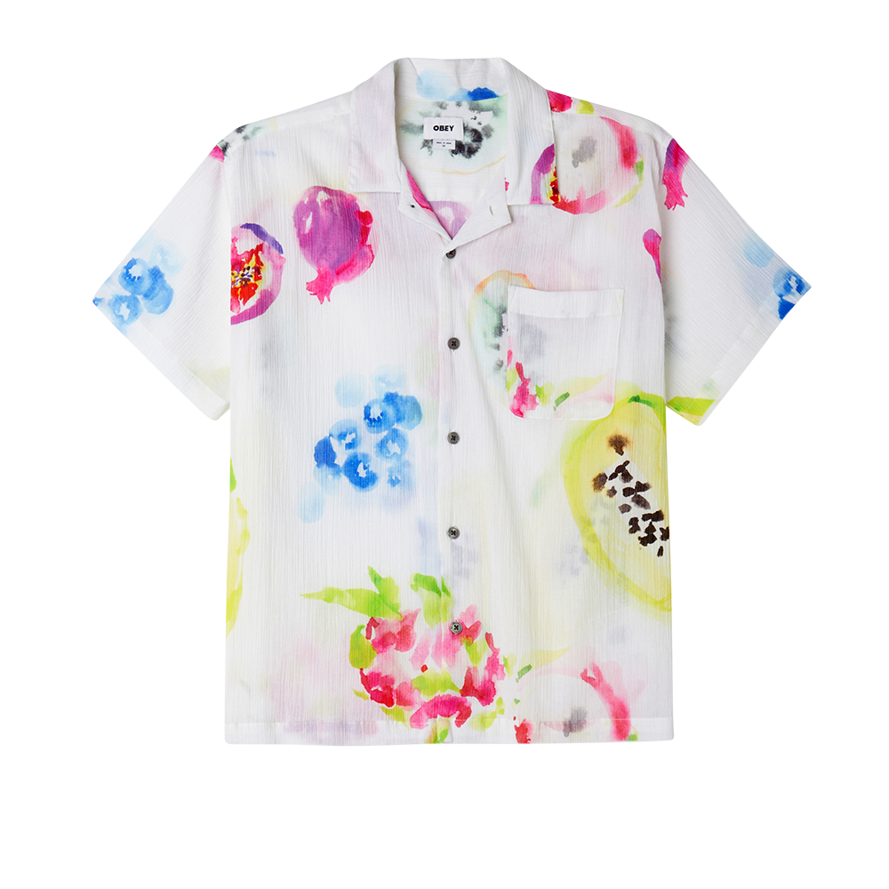 CAMISA OBEY SOFT FRUITS WOVEN WHITE MULTI | Mechanic
