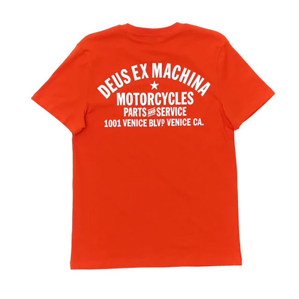 CAMISETA DEUS EX-MACHINA VENICE ADDRESS TANGERINE TANGO | Mechanic