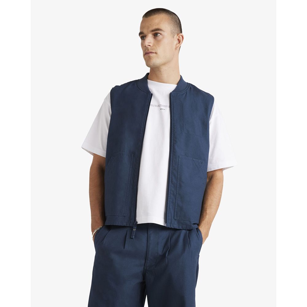 CHALECO RVCA VARSITY TWILL PETRO BLUE | Mechanic