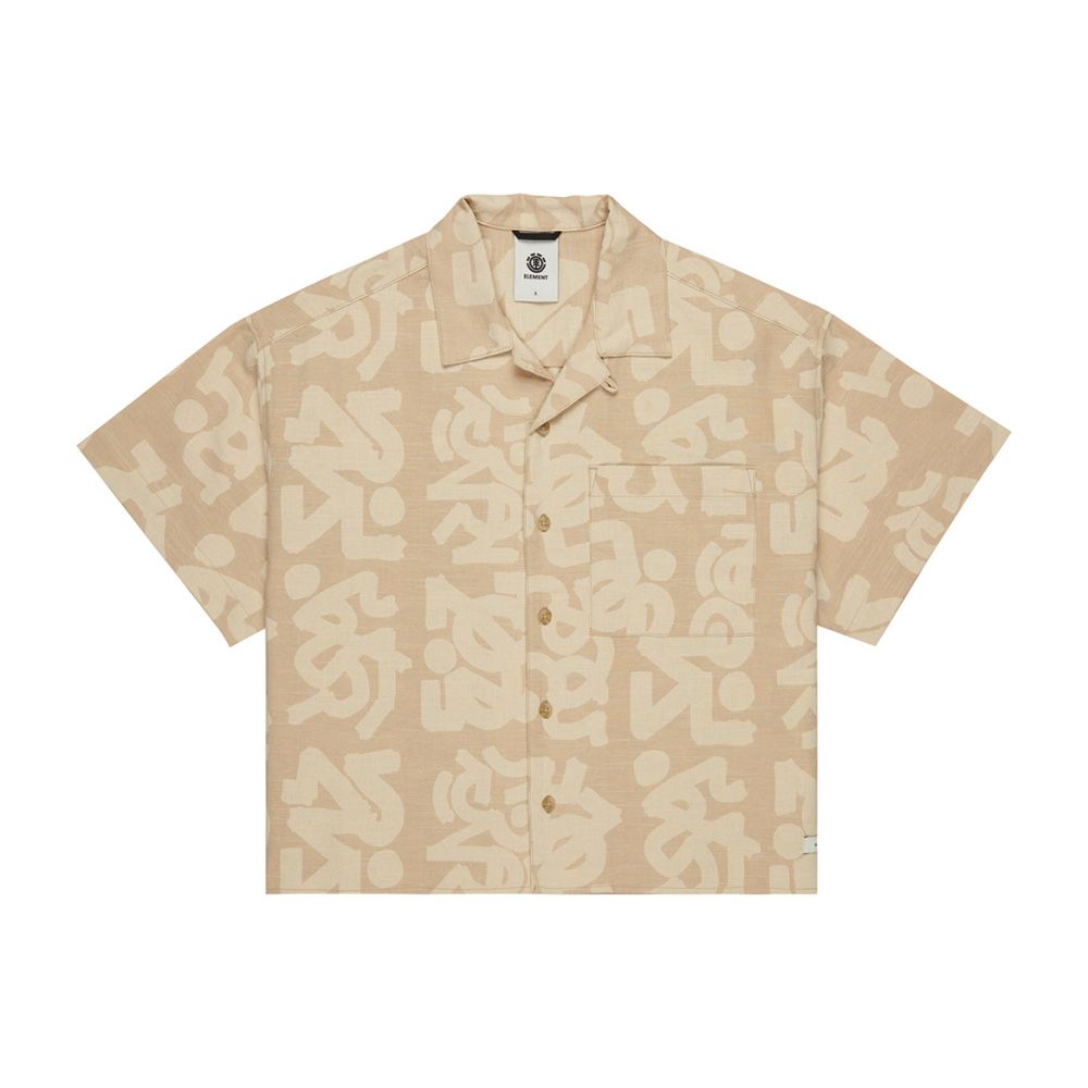 CAMISA ELEMENT HANG OUT STAMP BEIGE | Mechanic