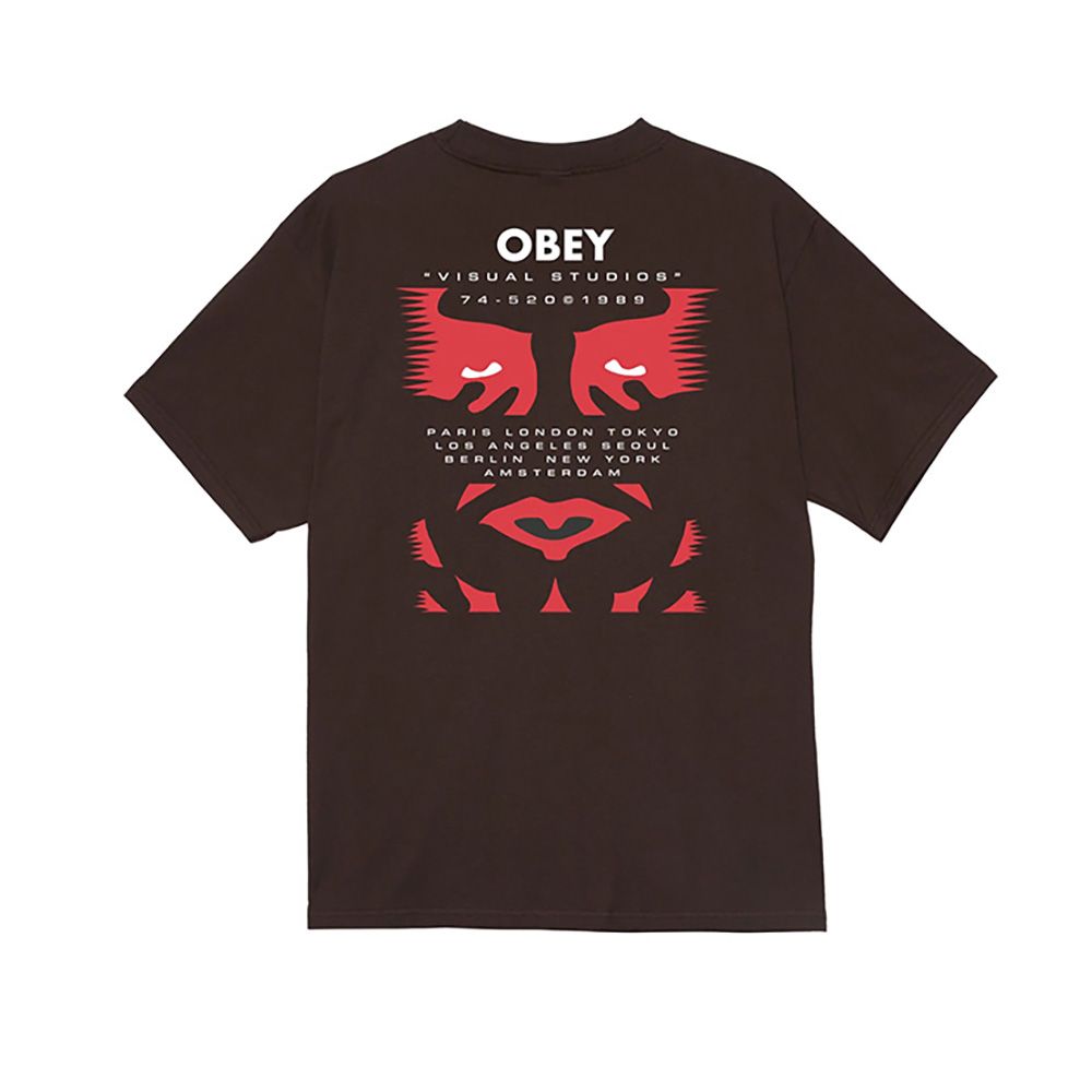 CAMISETA OBEY VISUAL STUDIES  JAVA BROWN | Mechanic