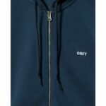 SUDADERA OBEY ESTABLISHED WORKS BOLD ZIP HOOD DARK DENIM. Mechanic Tienda de Ropa