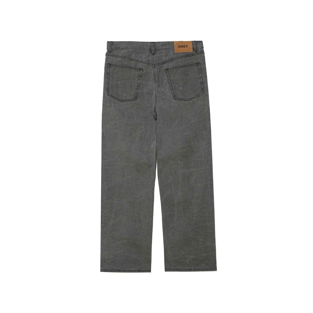 PANTALÓN OBEY CLASSIC WRINKLE BAGGY DENIM BLACK WRINKLE WASH | Mechanic