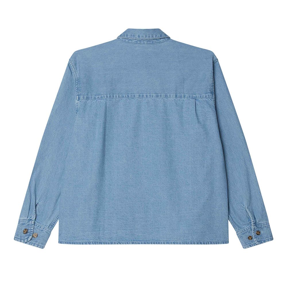 CAMISA OBEY PABLO DENIM WOVEN LIGHT INDIGO | Mechanic