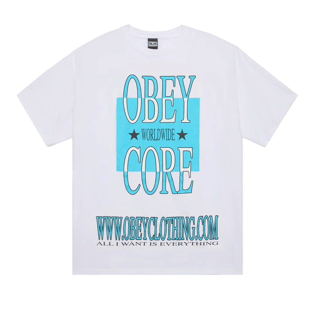 CAMISETA OBEY CORE WHITE | Mechanic