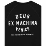 SUDADERA DEUS EX-MACHINA VENICE ADDRESS CREW BLACK | Mechanic