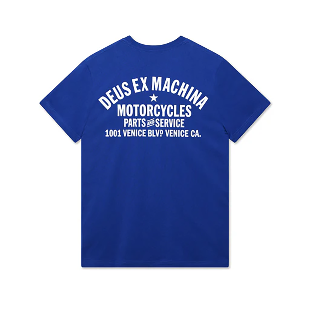 CAMISETA DEUS EX-MACHINA VENICE ADDRESS CLASSIC BLUE | Mechanic