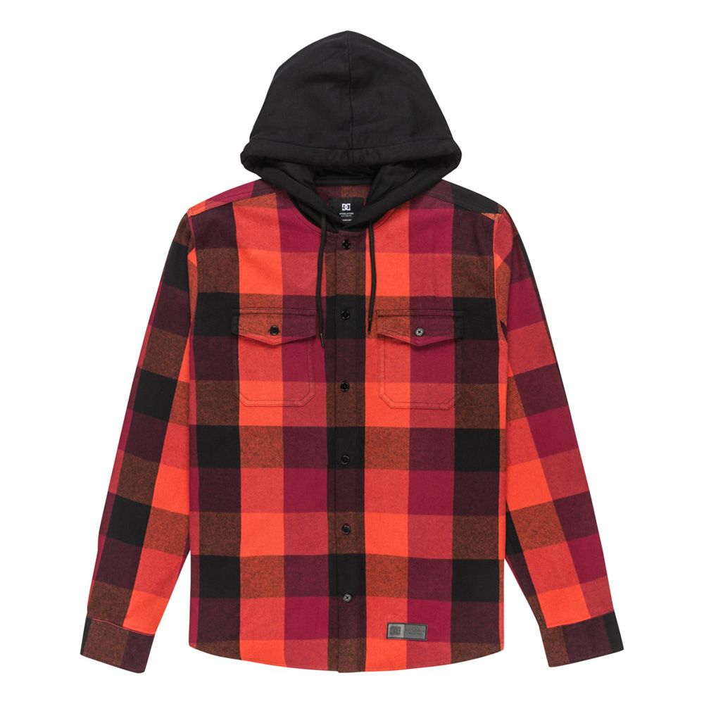 CAMISA  DC SHOES RUCKUS HOODED PICANTE | Mechanic