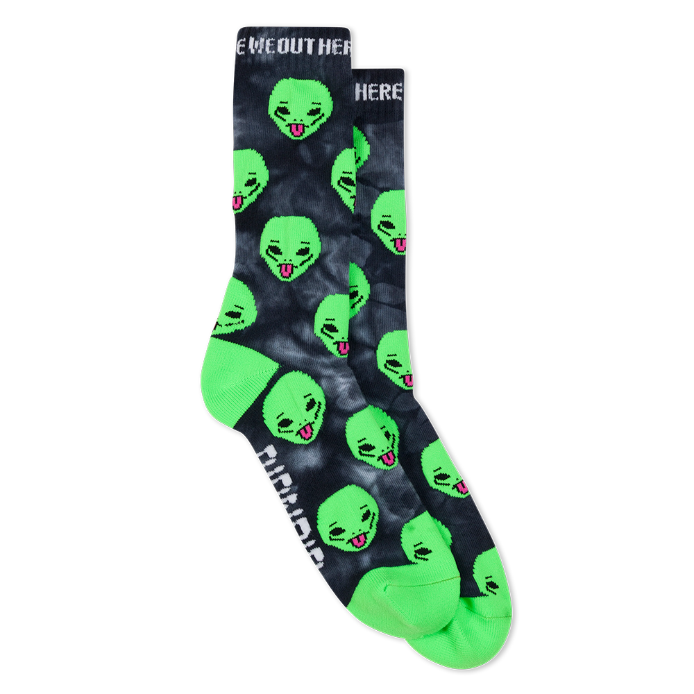CALCETINES RIPNDIP WE OUT THERE BLACK TIE DYE | Mechanic