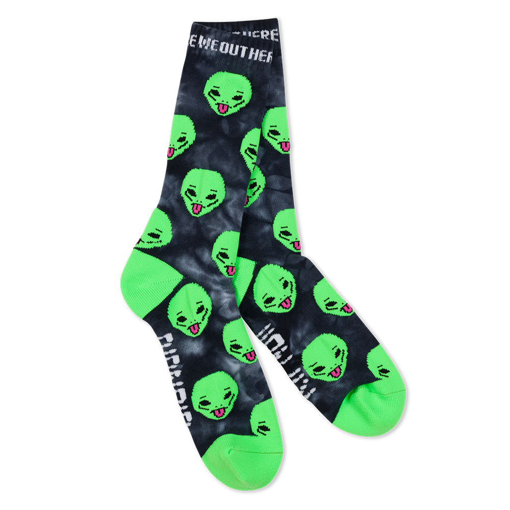 CALCETINES RIPNDIP WE OUT THERE BLACK TIE DYE | Mechanic
