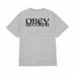 CAMISETA OBEY RECORDS EAR HEATHER GREY. Mechanic Tienda de Ropa