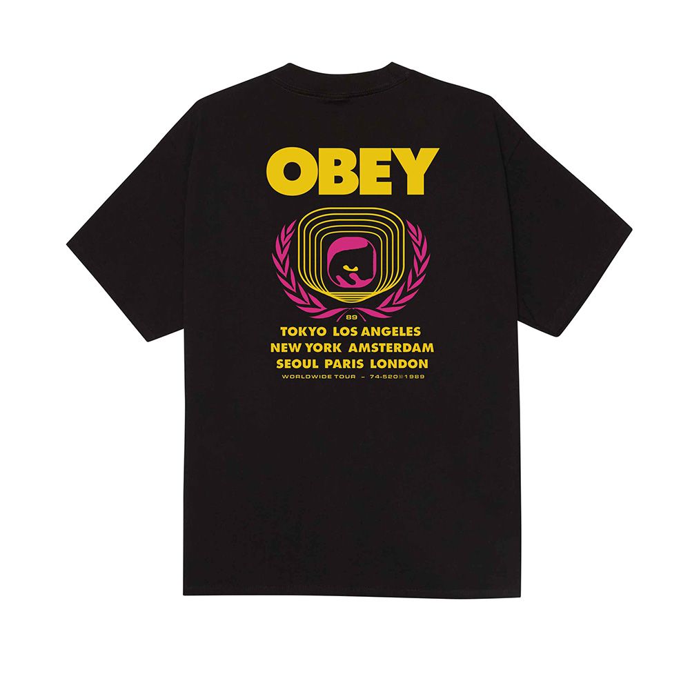 CAMISETA OBEY ICON EYE WREATH BLACK | Mechanic
