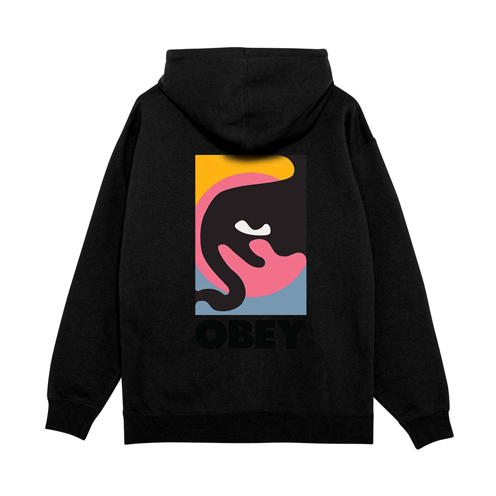 SUDADERA OBEY QUARTER ICON BLACK | Mechanic