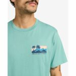 CAMISETA RVCA PALM TRAIL BOTTLE GREEN. Mechanic Tienda de Ropa