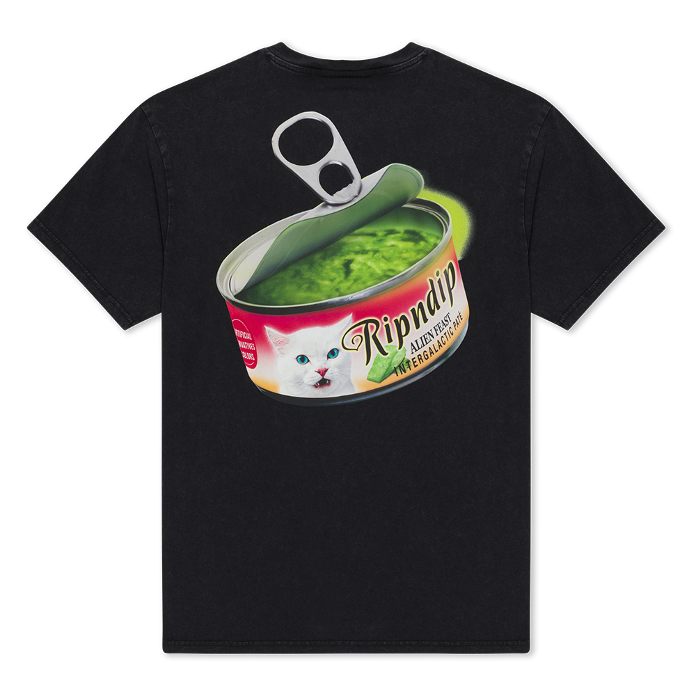 CAMISETA RIONDIP GOURMET CAT FOOD BLACK VINTAGE | Mechanic