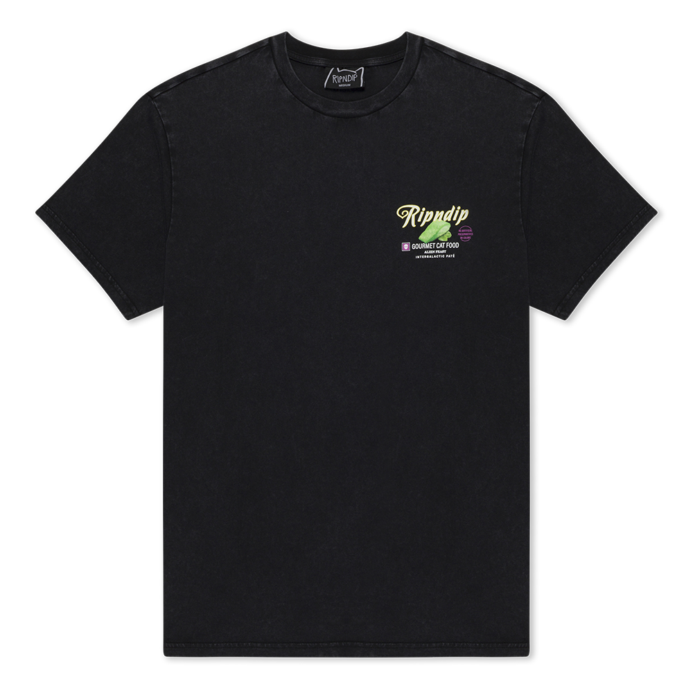 CAMISETA RIONDIP GOURMET CAT FOOD BLACK VINTAGE | Mechanic
