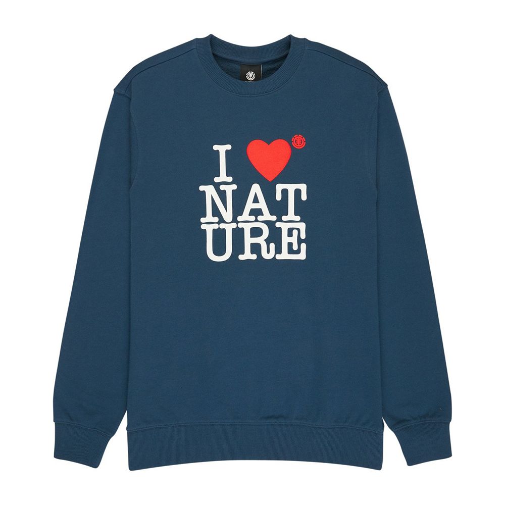 SUDADERA ELEMENT I HEART DARK DENIM | Mechanic