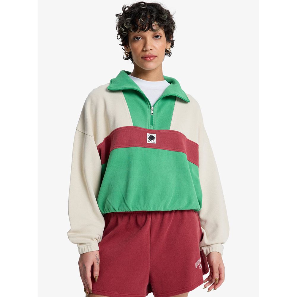 SUDADERA QUIKSILVER PAZ HALF-ZIP BONE | Mechanic